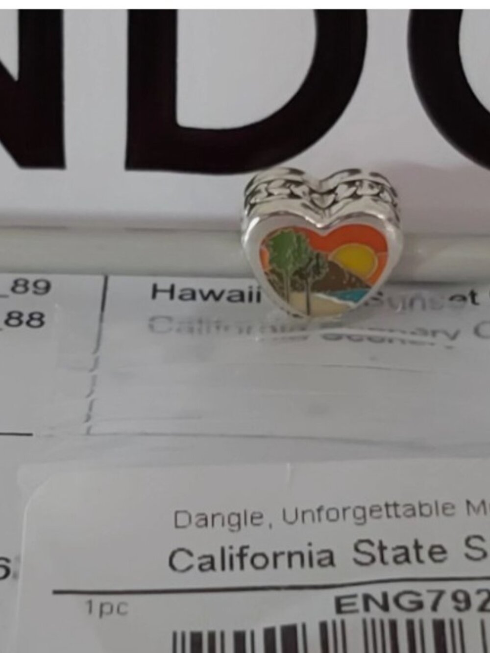 AUTH PANDORA Sterling Silver doubled-sided California Scenery Charm ENG792015_88 - Picture 5 of 14